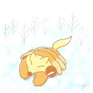 アノマロカリスギツネのイラスト