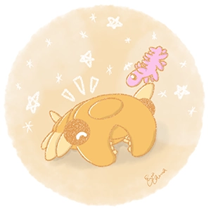 アノマロカリスとハルキゲニアのイラスト