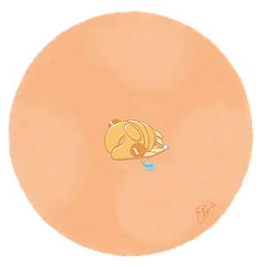 夏バテアノマロカリスのイラスト