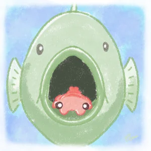 ウオノエカリスのイラスト