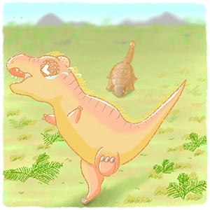 泣き虫ティラノのイラスト