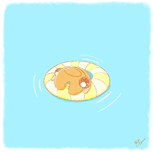 ぷかぷかアノマロカリスのイラスト