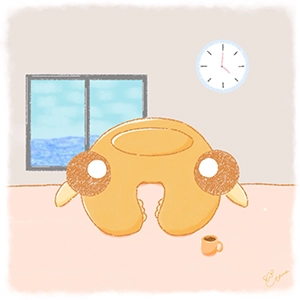 かまってほしいアノマロカリスのイラスト