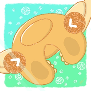 かわいくデフォルメした古生物イラスト